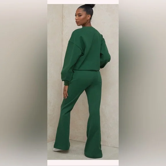 House of CB OLI Green Flared Leg Track Pants Cotton Women’s , size XS - Picture 11 of 14